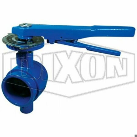 DIXON Butterfly Valve, 2 in Nominal, Grooved End Style, Ductile Iron Body GIBFV200